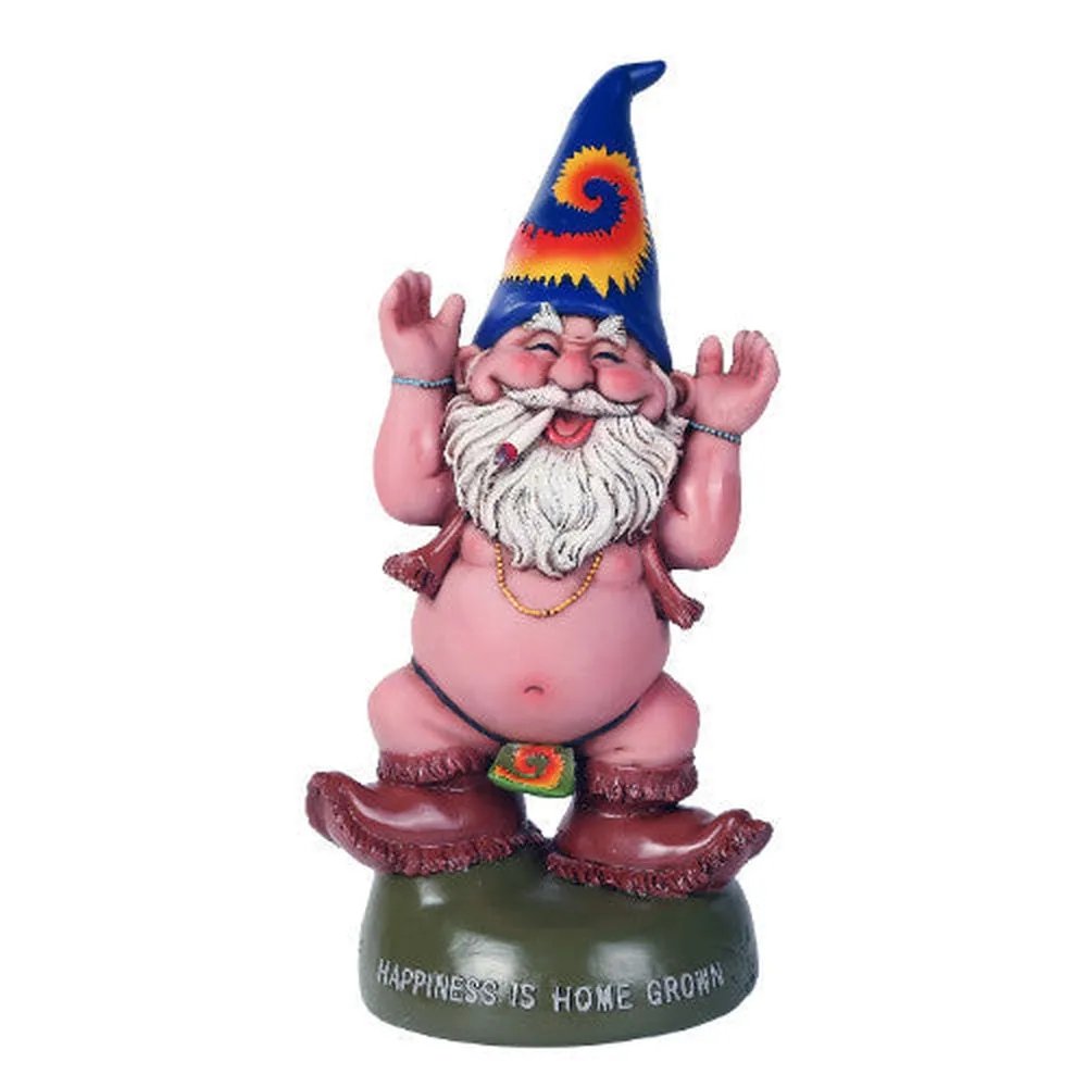 10.5" Gnome Statue - Happiness Hippie