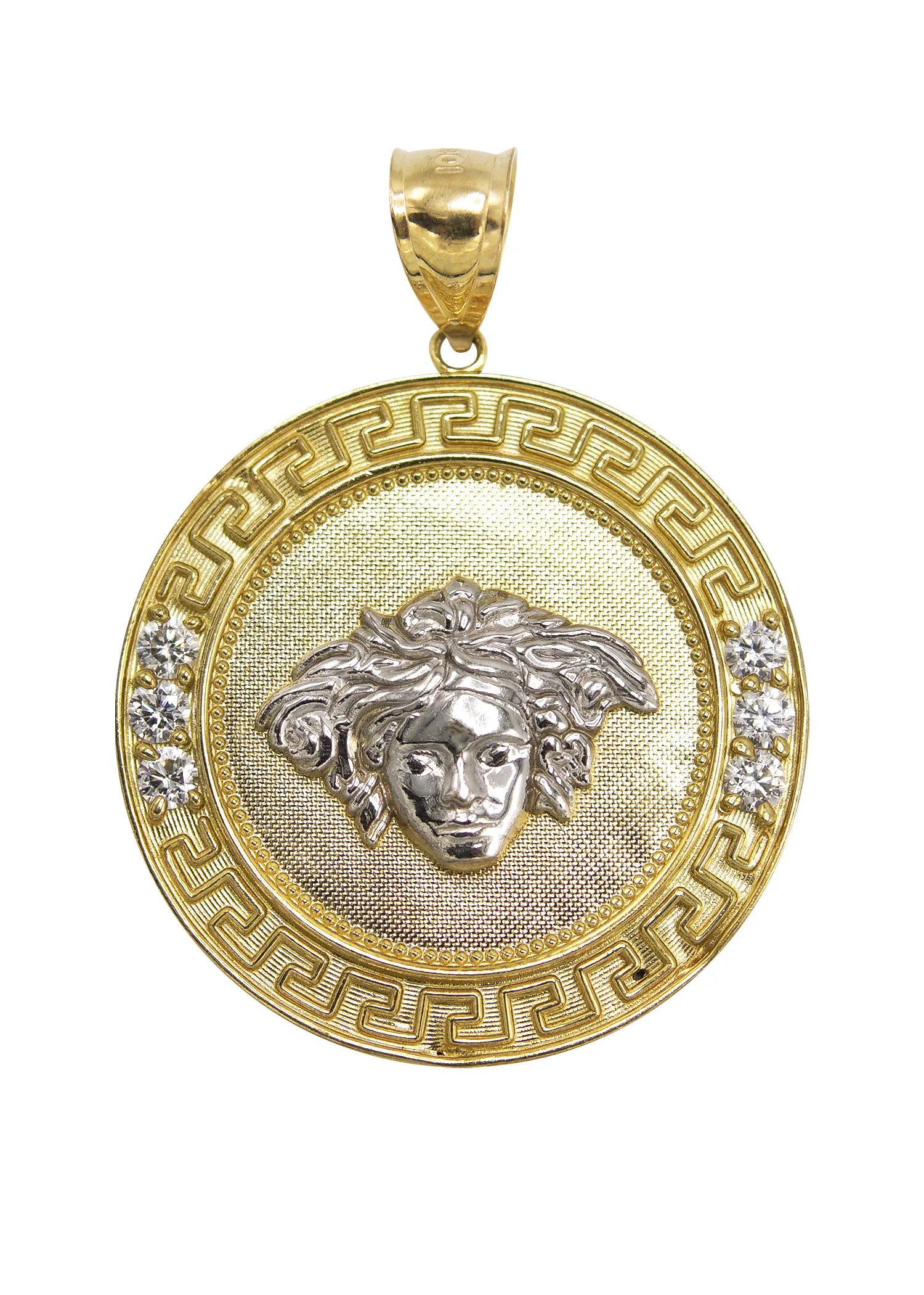 10K Yellow Gold Medusa Style Pendant | 10 Grams