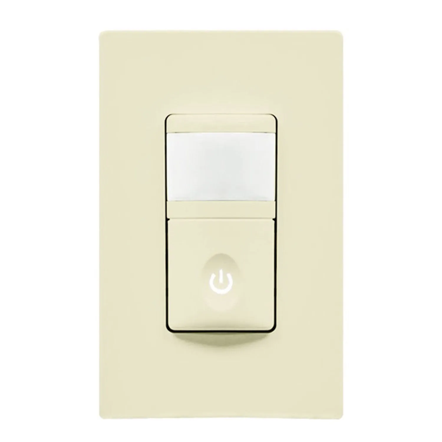 120V Occupancy/Vacancy Motion Sensor Light Switch Single Pole Light Almond