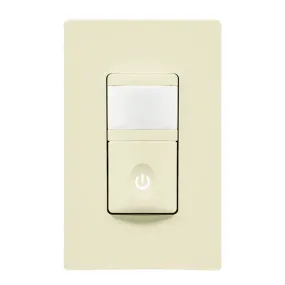 120V Occupancy/Vacancy Motion Sensor Light Switch Single Pole Light Almond