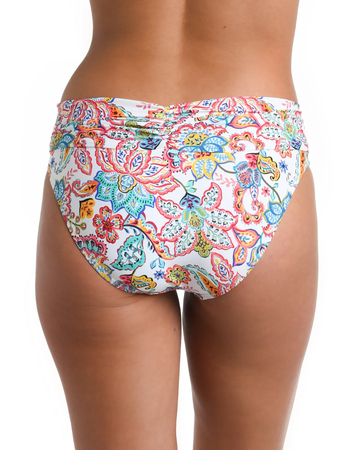 2024 La Blanca Gypsy Soul Shirred Band Hipster Bottom - Lb4cj95