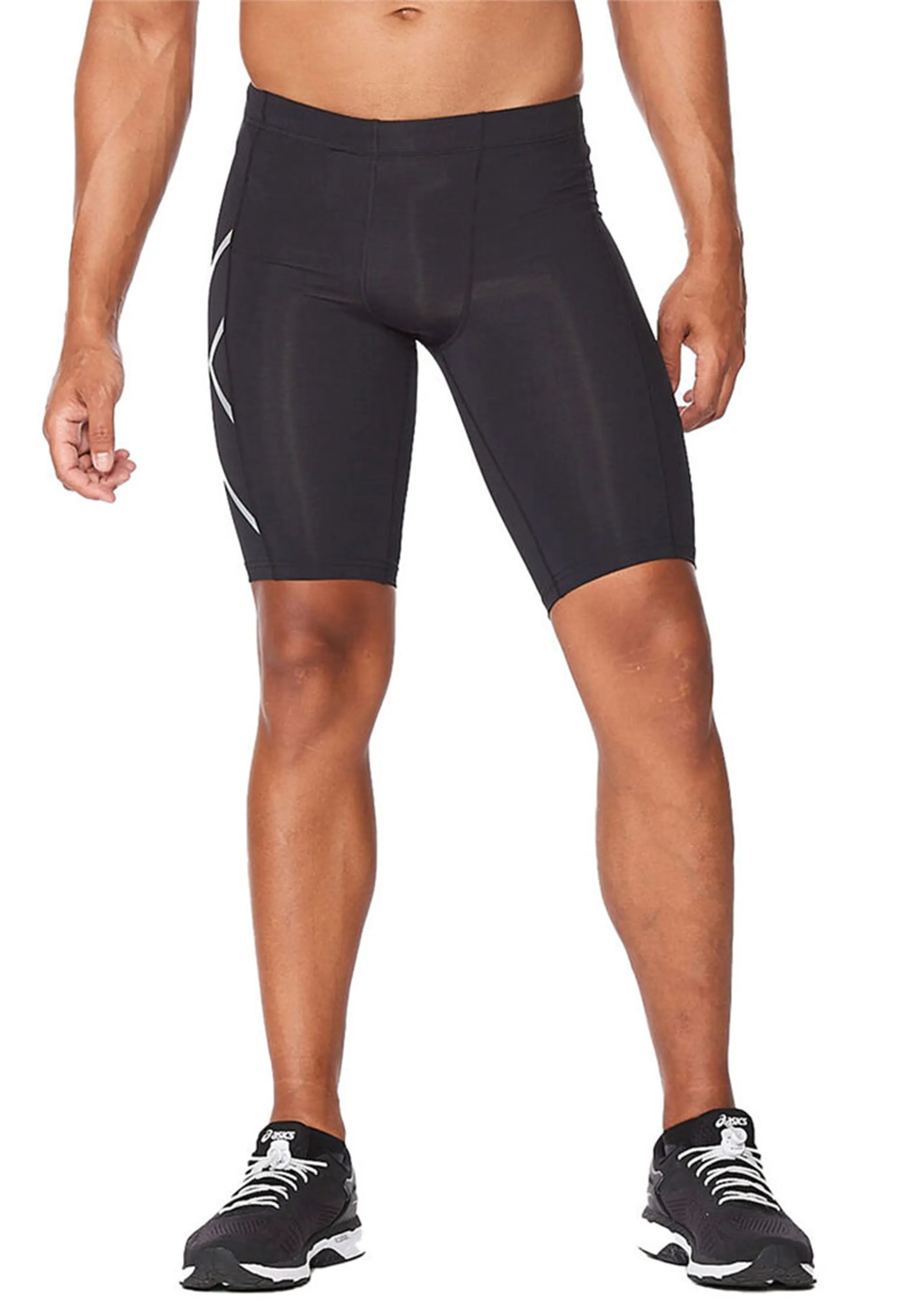 2XU Mens Compression Shorts <br> MA1931B Blk/Silver