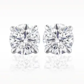 3.00ct G SI1 Diamond White Gold Earrings