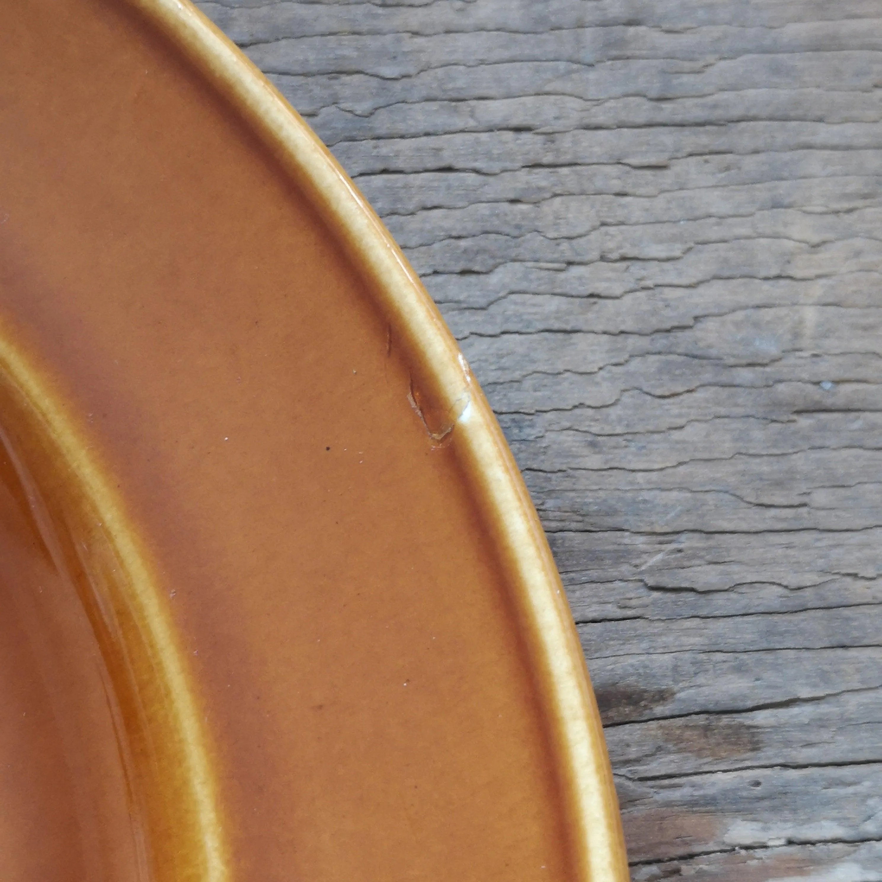 [30%OFF] BOCH la louviere|Brown glazed Vintage plate3 ヴィンテージプレート