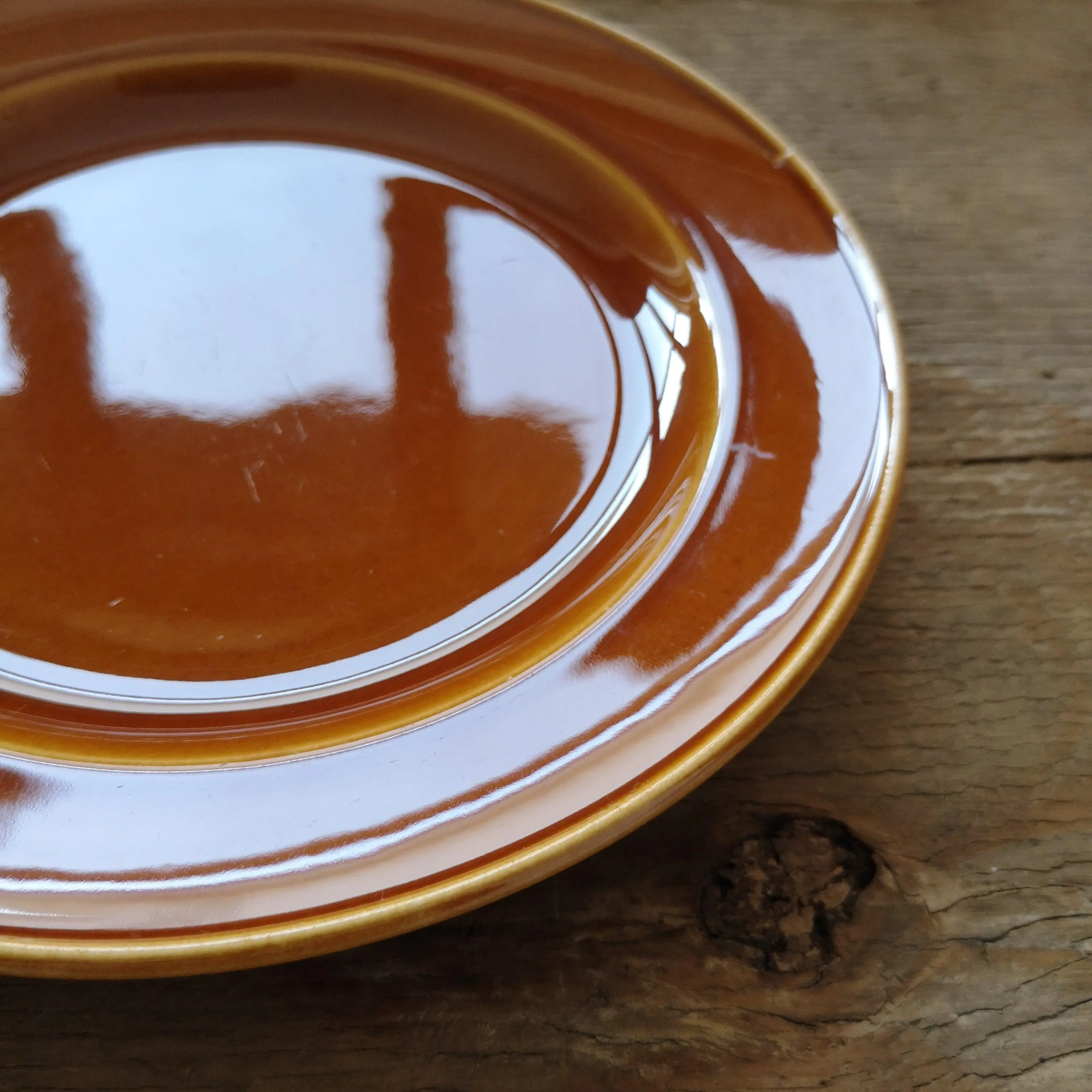 [30%OFF] BOCH la louviere|Brown glazed Vintage plate3 ヴィンテージプレート