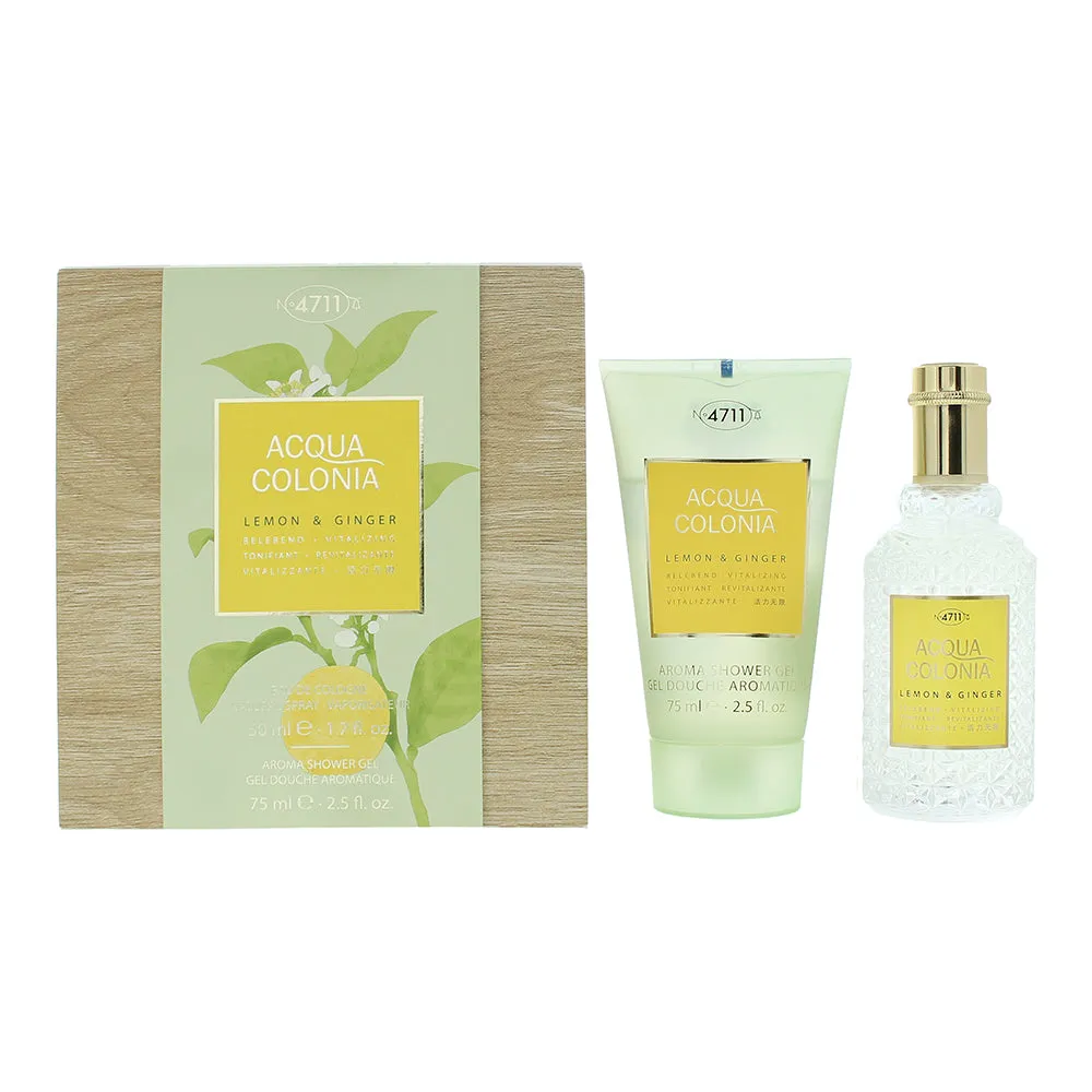 4711 Acqua Colonia Lemon & Ginger 2 Piece Gift Set: Eau de Cologne 50ml - Shower Gel 75ml