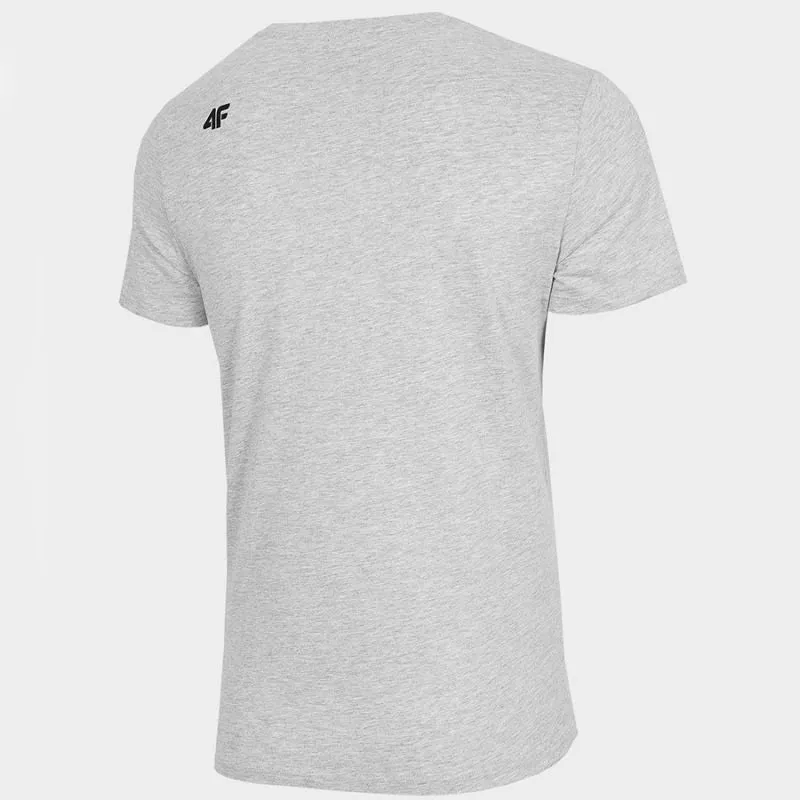 4F Mens Round Neck T-shirt - Gray