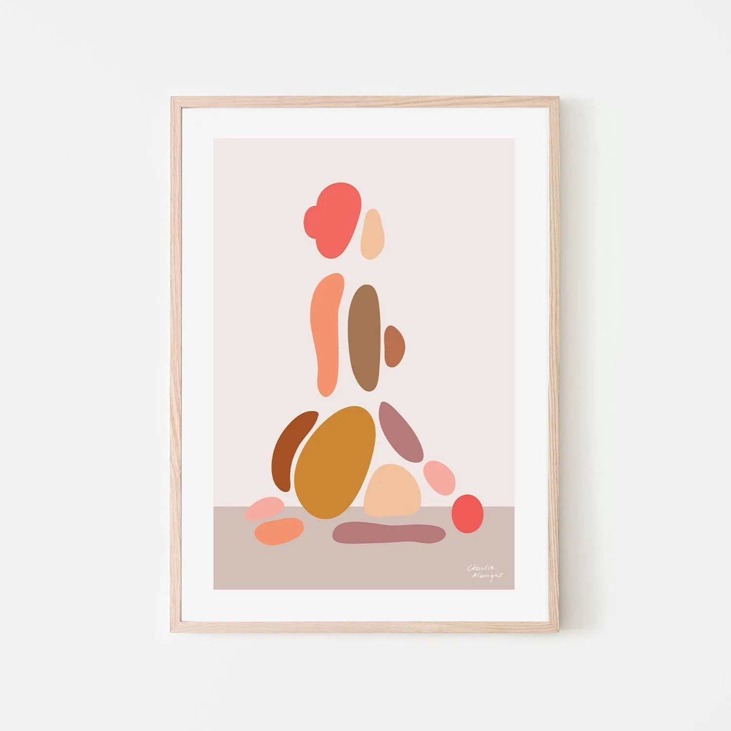 Abstract Female Figure, Style E , By Moments By Charlie