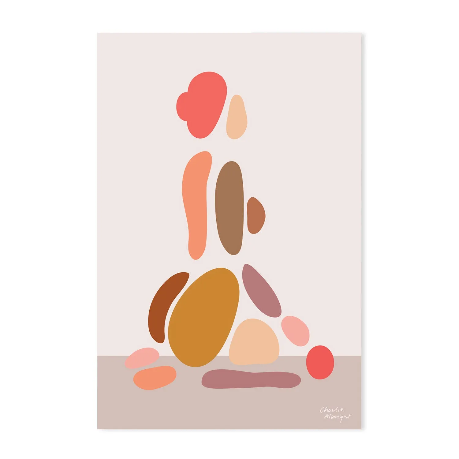 Abstract Female Figure, Style E , By Moments By Charlie