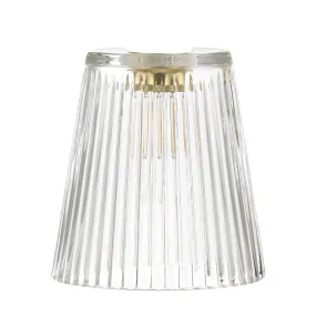 Accessory Clear Ribbed Glass Shade Only