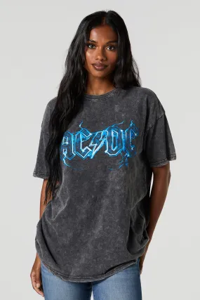 ACDC Wash Graphic Boyfriend T-Shirt