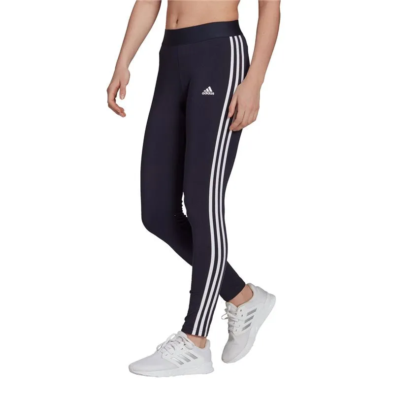 adidas 3 Stripe Leggings - Womens - Legend Ink/White