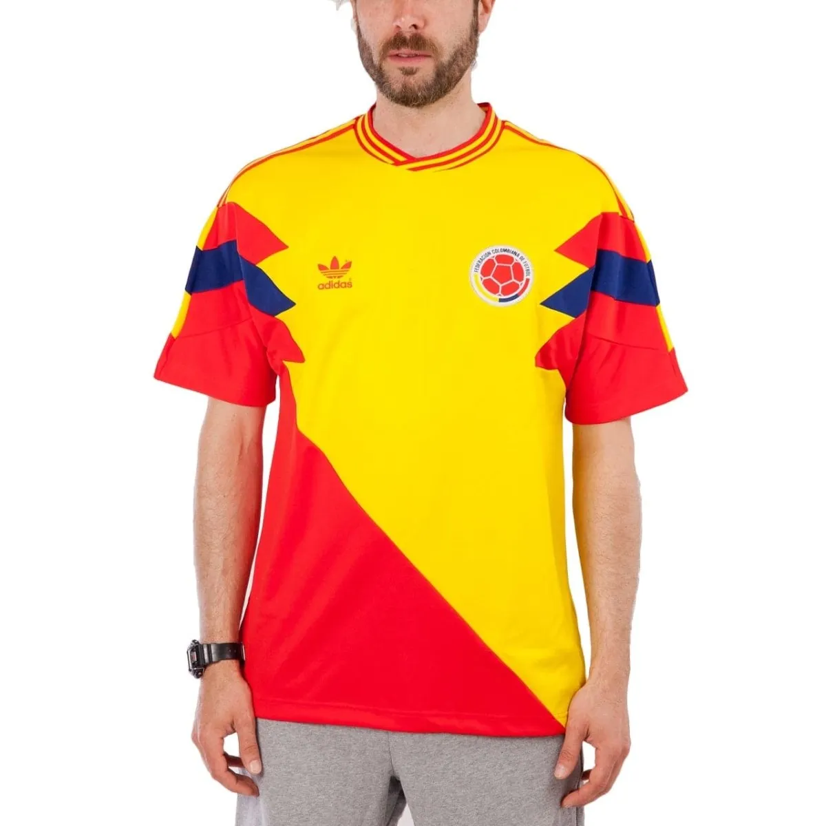 adidas Colombia MashUp T-Shirt (Gelb / Rot)