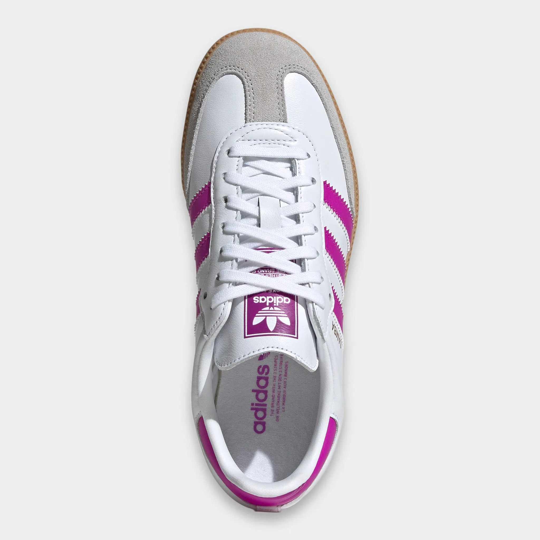 adidas Juniors' Samba OG White / Purple Burgundy - Gum