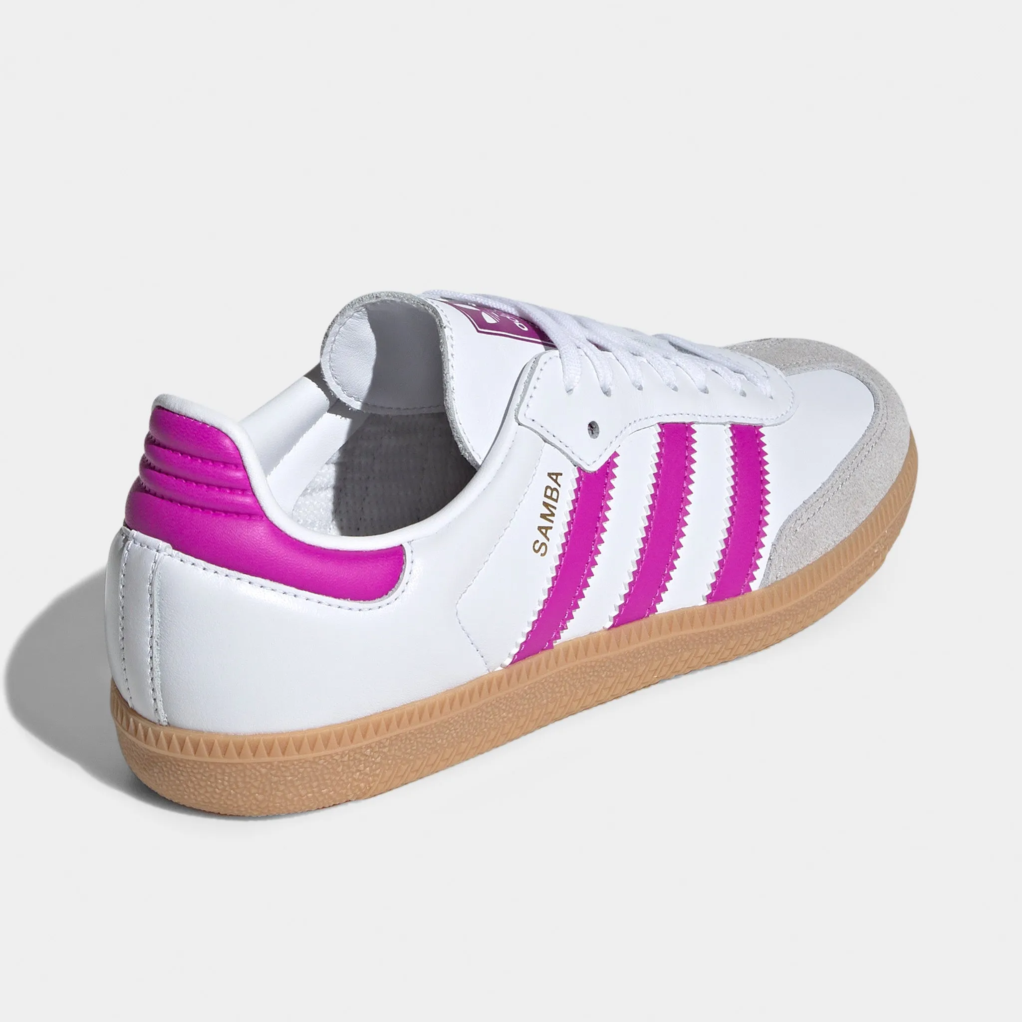 adidas Juniors' Samba OG White / Purple Burgundy - Gum