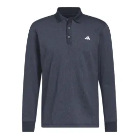 adidas Long Sleeve Heather Golf Polo Shirt HZ0426