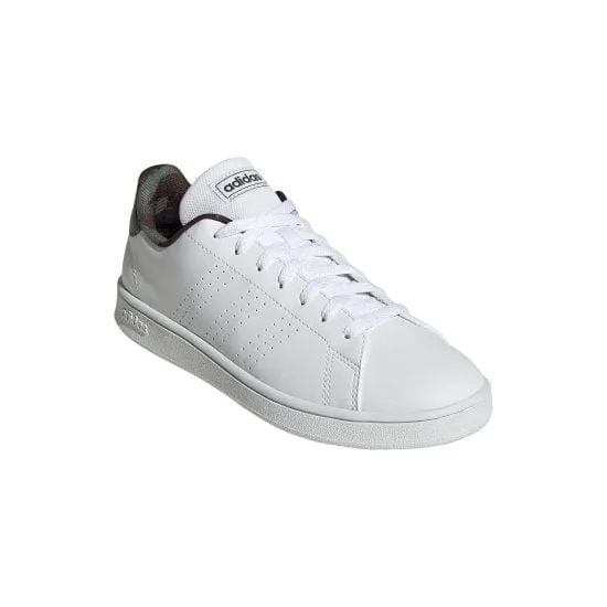 ADIDAS MEN'S ADVANTAGE BASE COURT WHITE LIFESTYLE SHOES