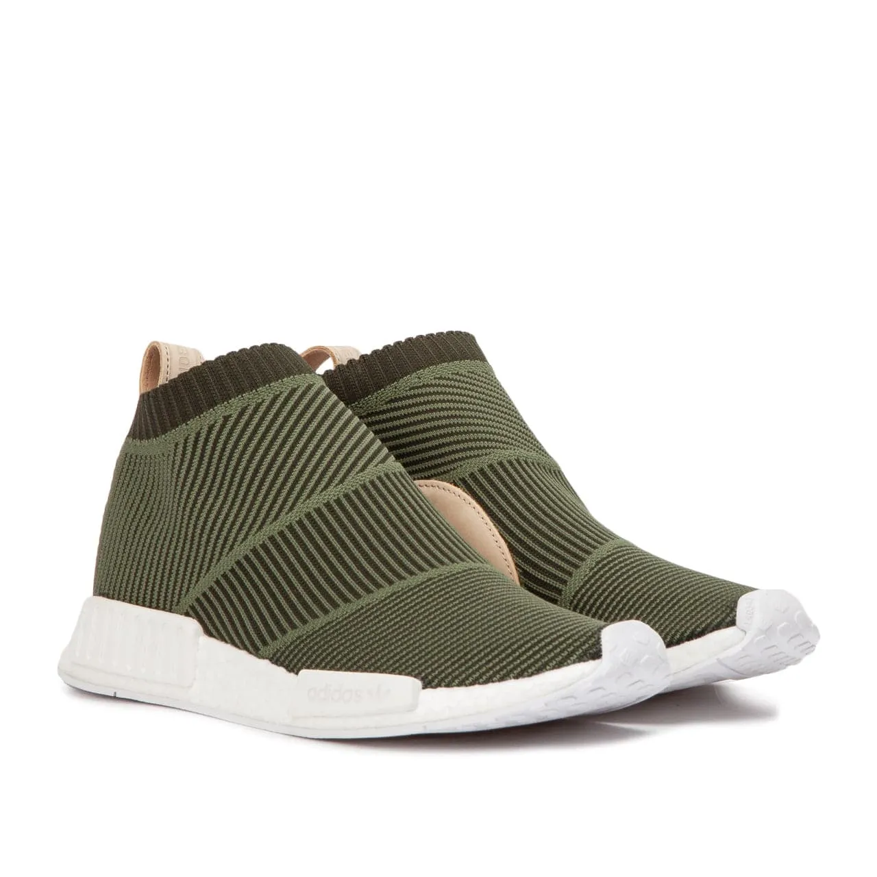 adidas NMD CS1 City Sock Primeknit (Khaki / Leder)