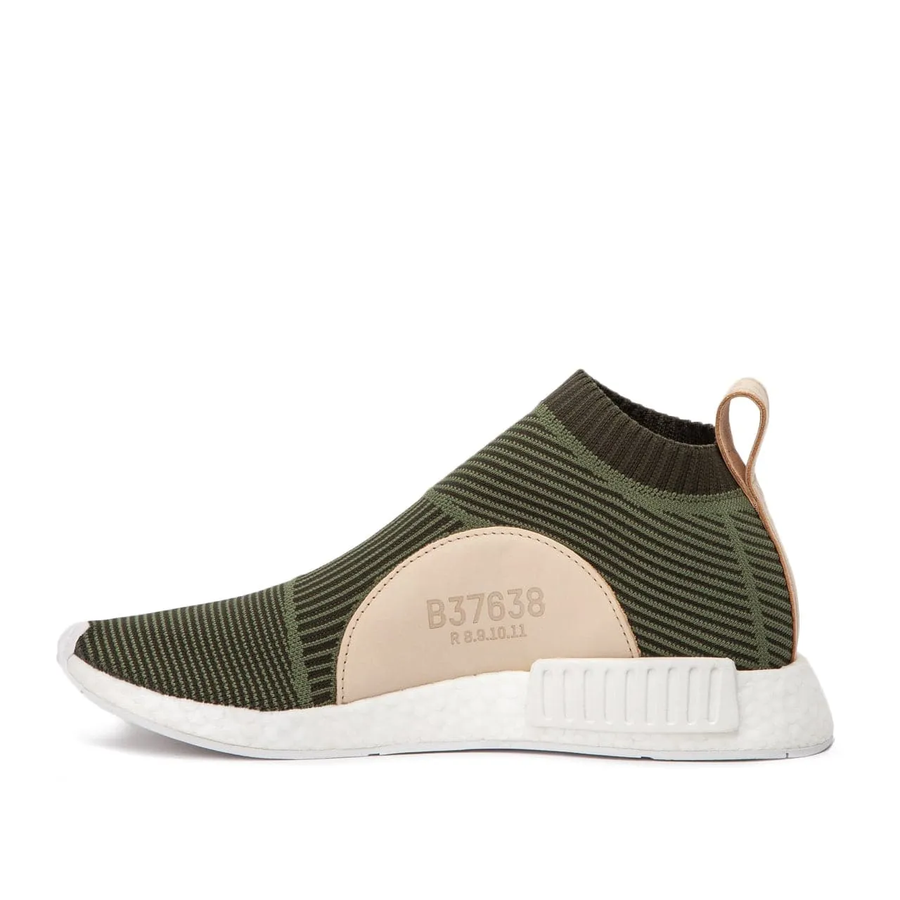 adidas NMD CS1 City Sock Primeknit (Khaki / Leder)