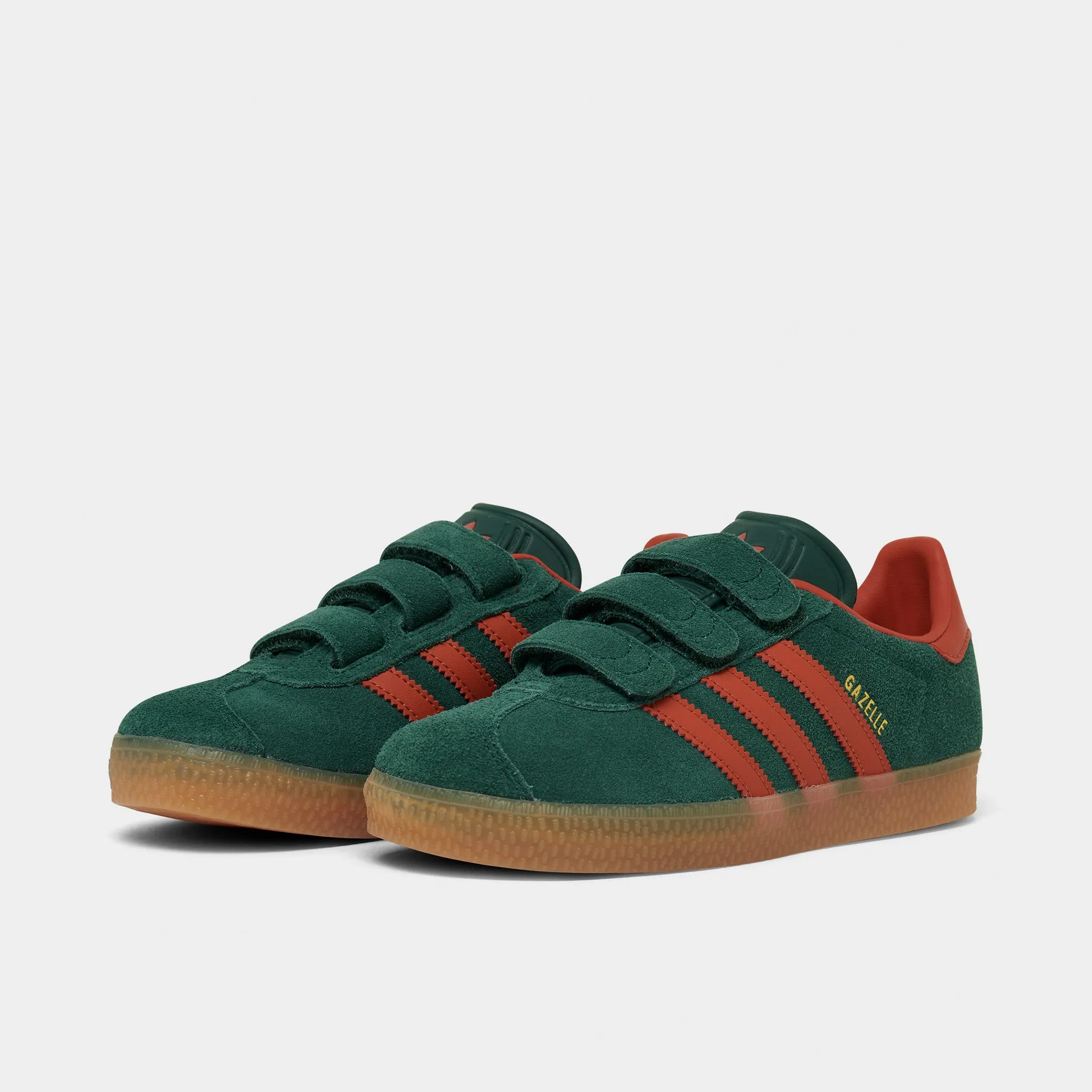 adidas Originals Children's Gazelle Collegiate Green / Preloved Red - Gum