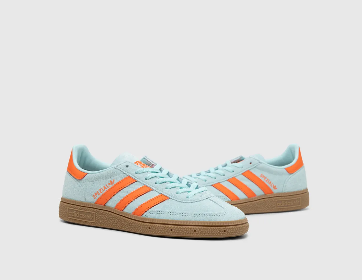 adidas Originals Women's Handball Spezial Semi Flash Aqua / Impact Orange