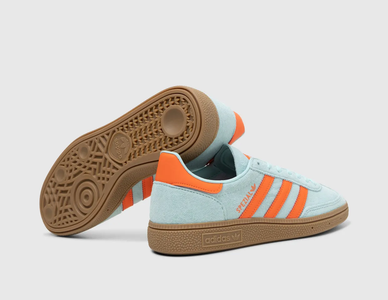 adidas Originals Women's Handball Spezial Semi Flash Aqua / Impact Orange