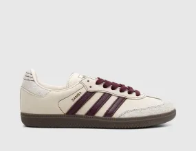 adidas Originals Women's Samba OG Wonder White / Maroon - Putty Grey