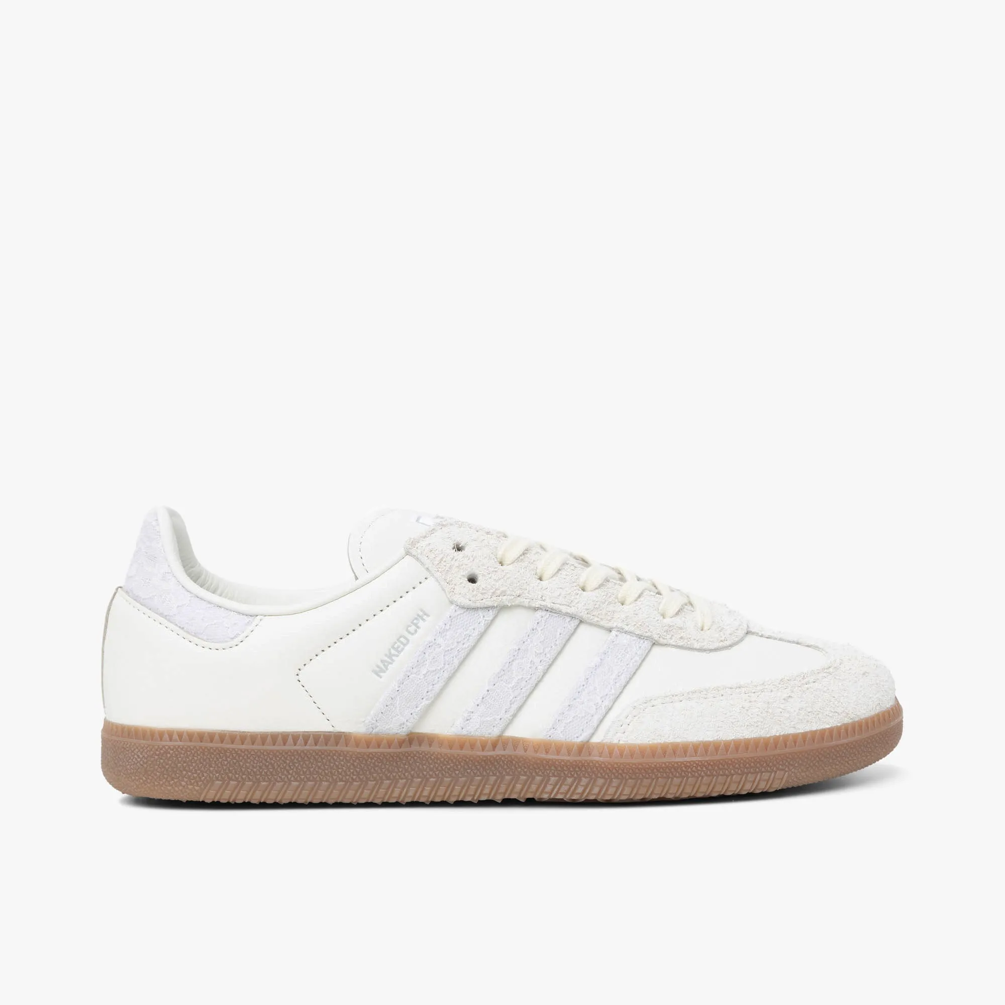 adidas Originals x Naked Samba OG White / Silver Metallic - Gum