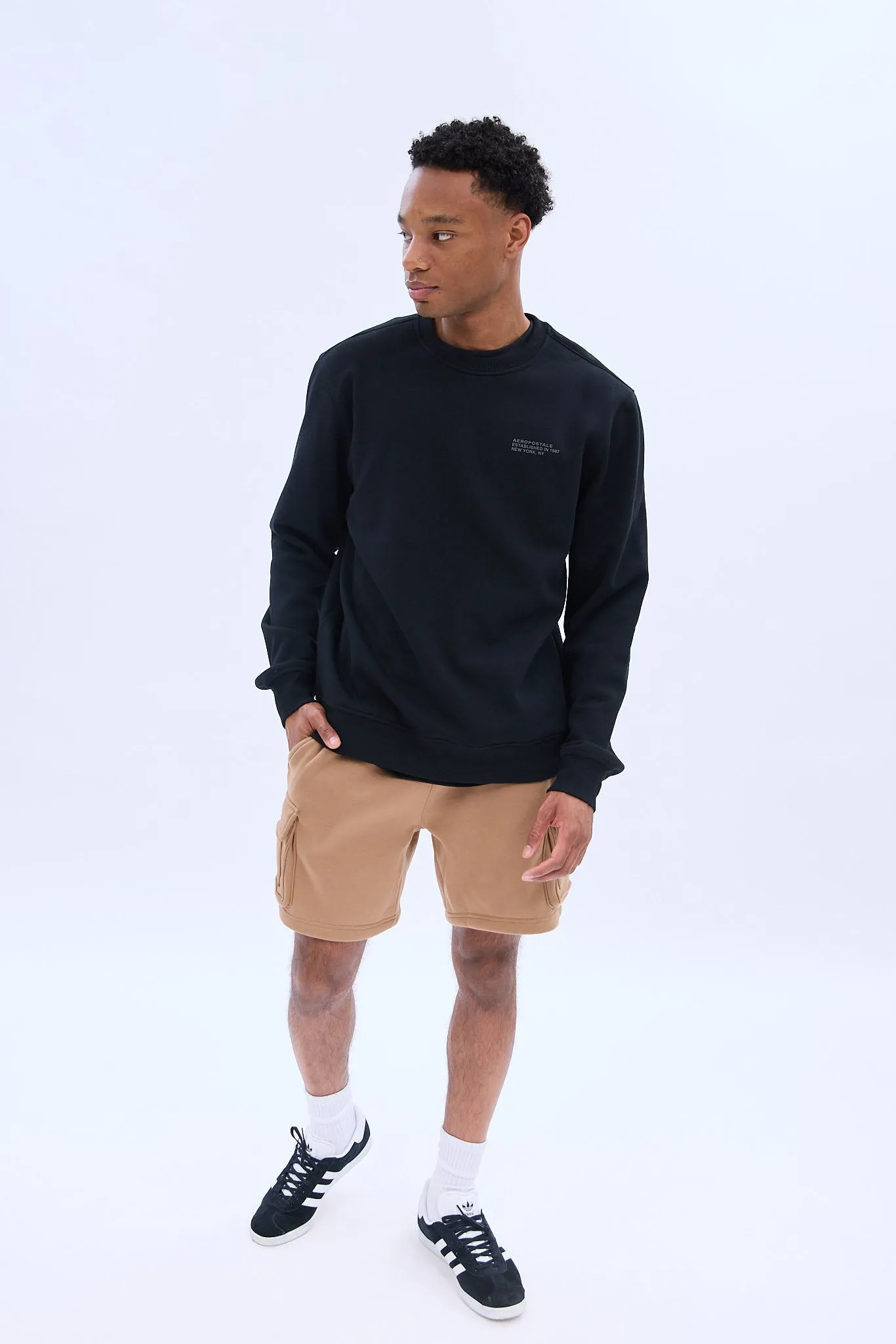 AERO Printed Crew Neck Sweatshirt