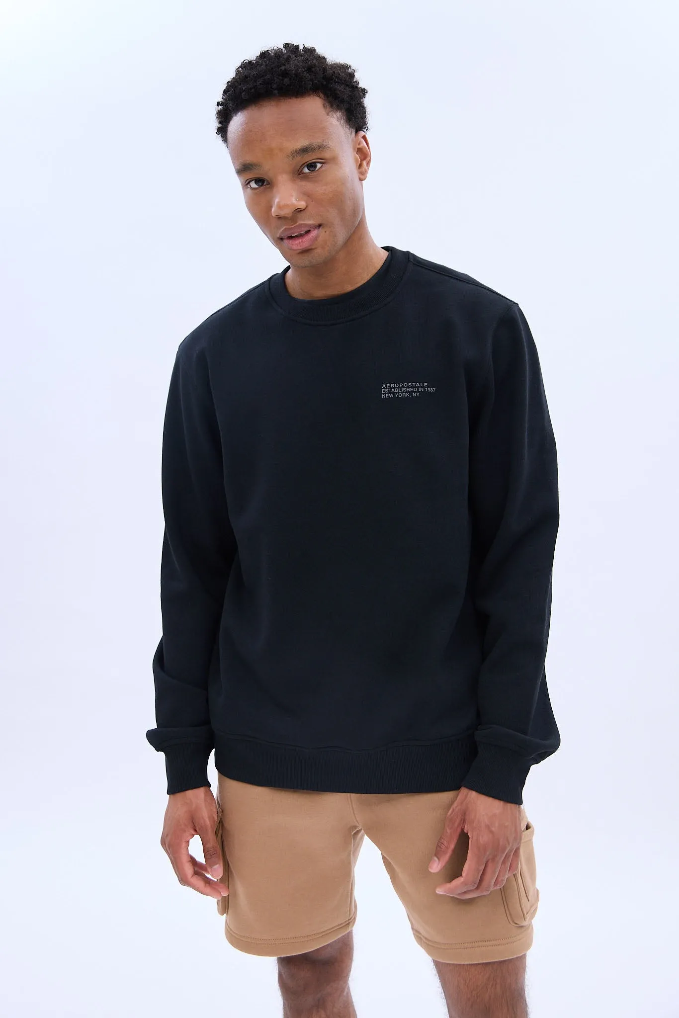 AERO Printed Crew Neck Sweatshirt