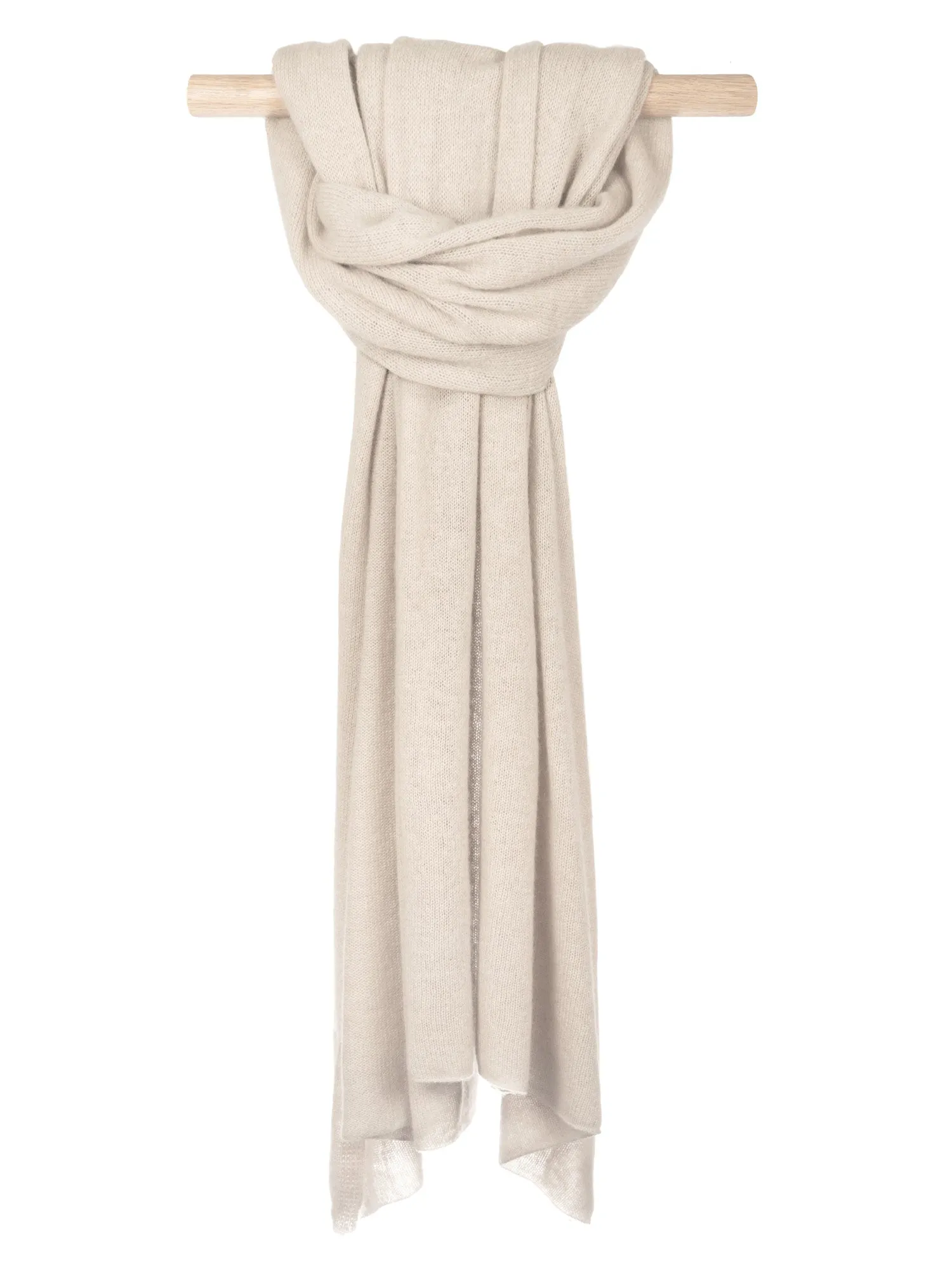 Airy cashmere scarf "Flow" - ginger