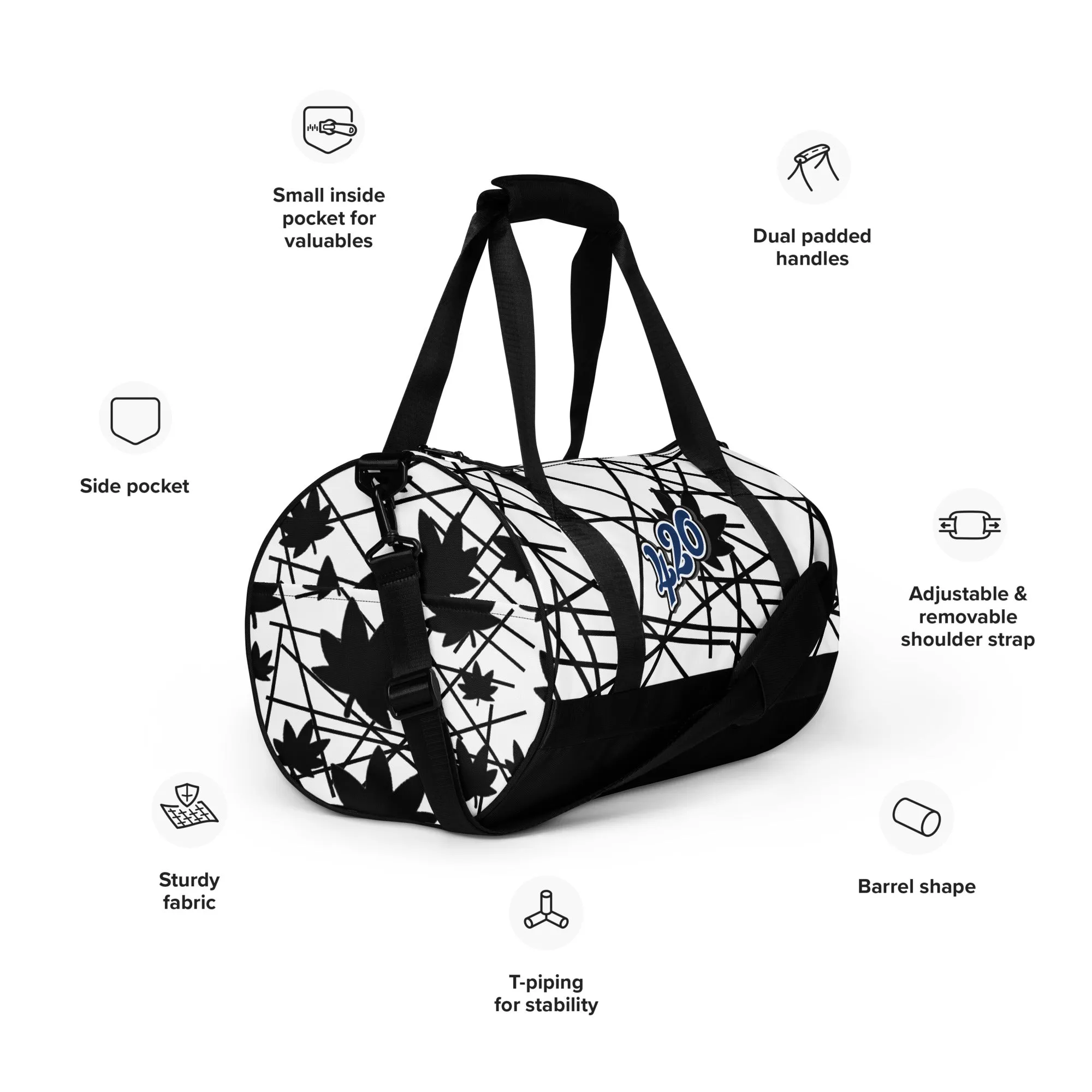 All-over print 420 gym bag