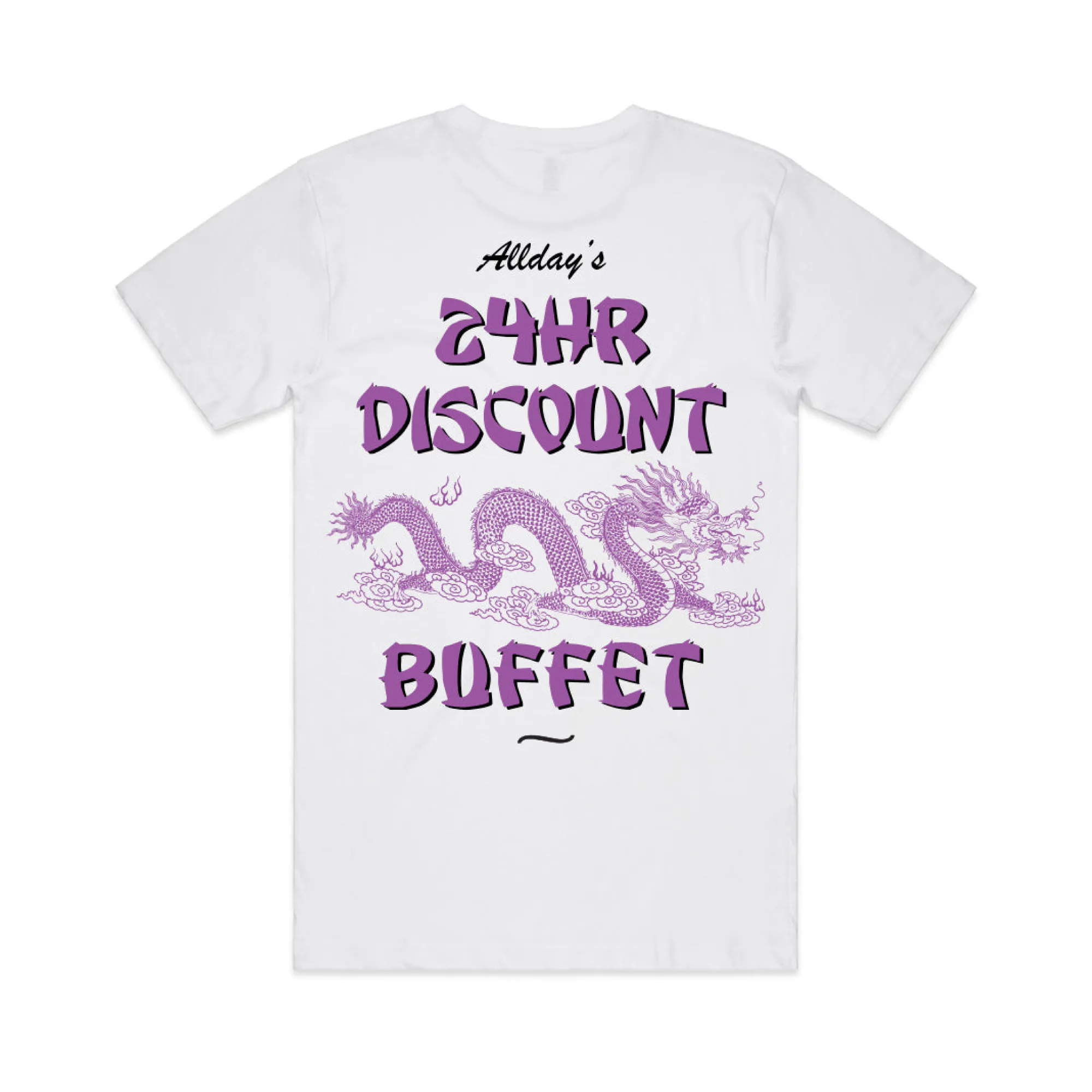 Allday / Allday's 24Hr Discount Buffet / White T-Shirt