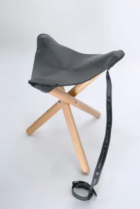 and Wander TAKIBI Leather Stool - Black