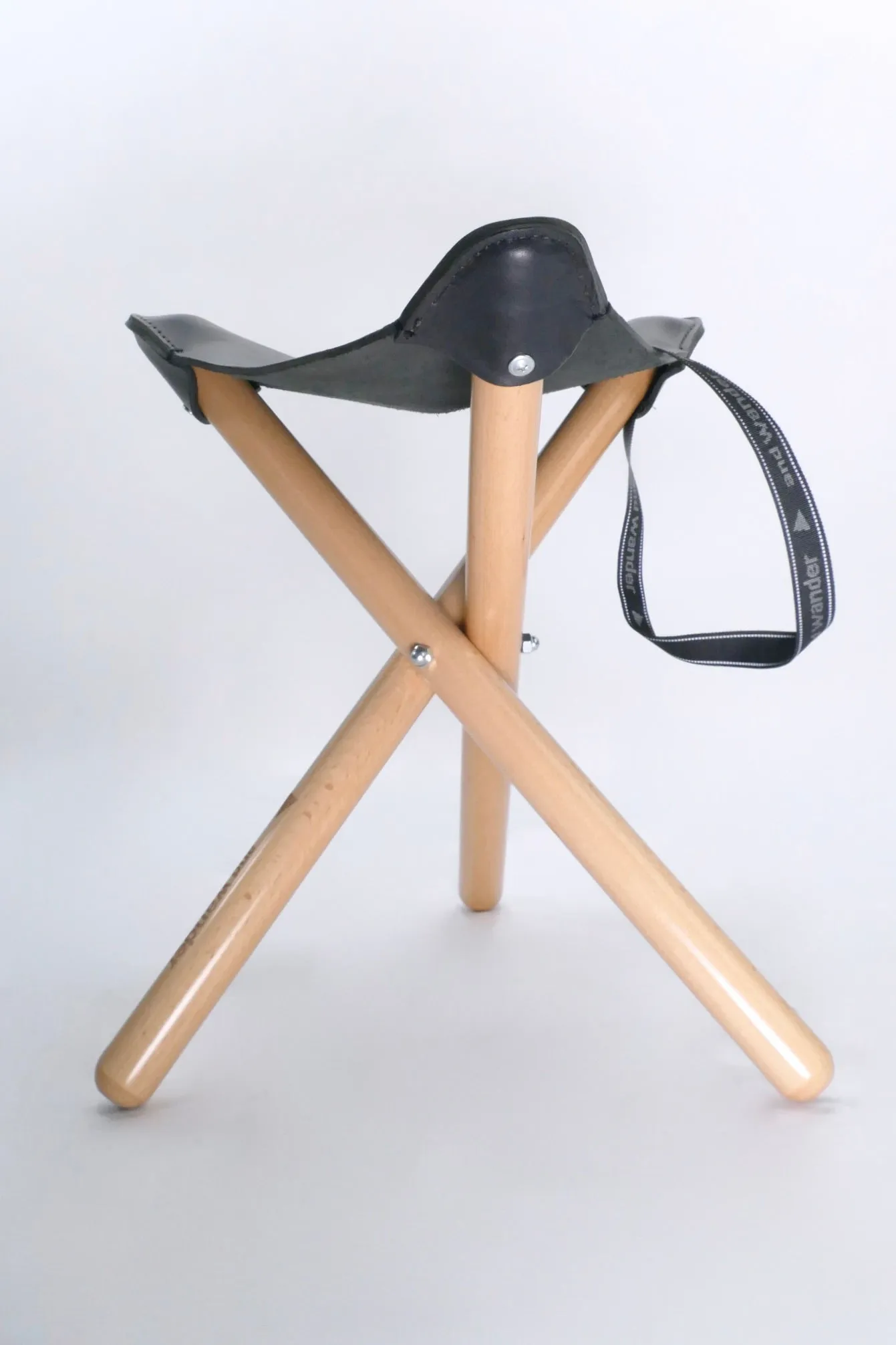 and Wander TAKIBI Leather Stool - Black