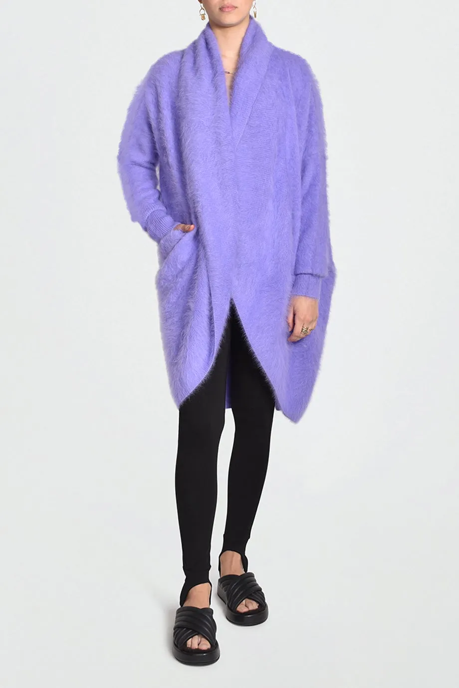 Antalya COCOON CARDI - Lavender