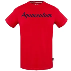 Aquascutum Signature Logo Red T-Shirt