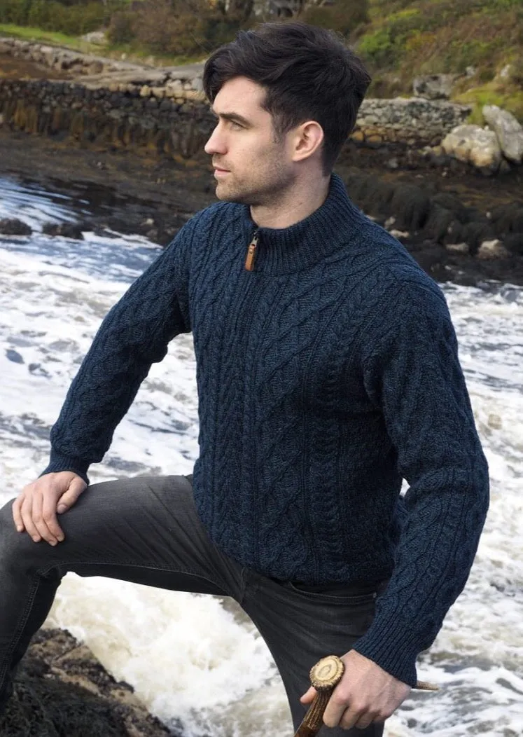 Aran Crafts Men's Half Zip Sweater | Sherwood