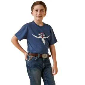 Ariat Boys Rodeo Skull Navy T-Shirt 10045293