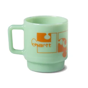 ASSEMBLE GLASS MUG JADE / CARHARTT ORANGE