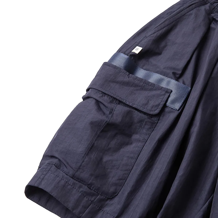 A[S]USL NYLON MILITARY BALLOON SHORTS-NAVY