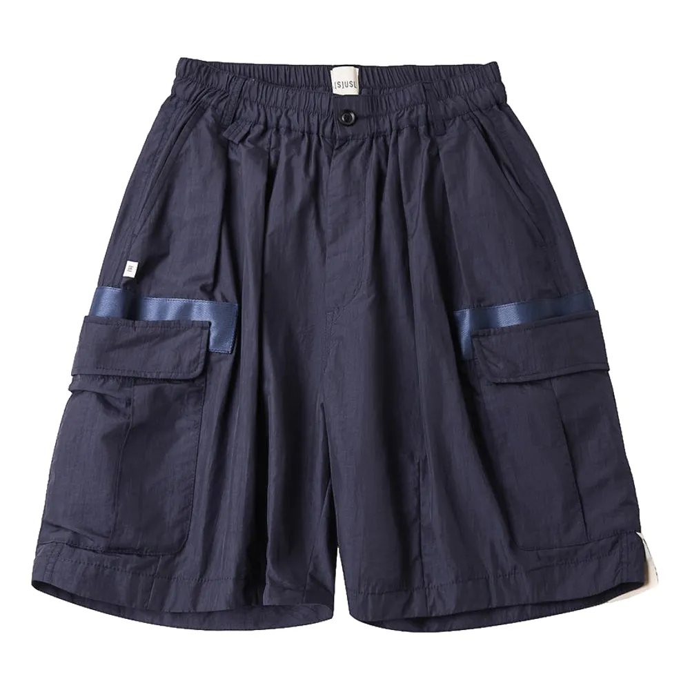 A[S]USL NYLON MILITARY BALLOON SHORTS-NAVY