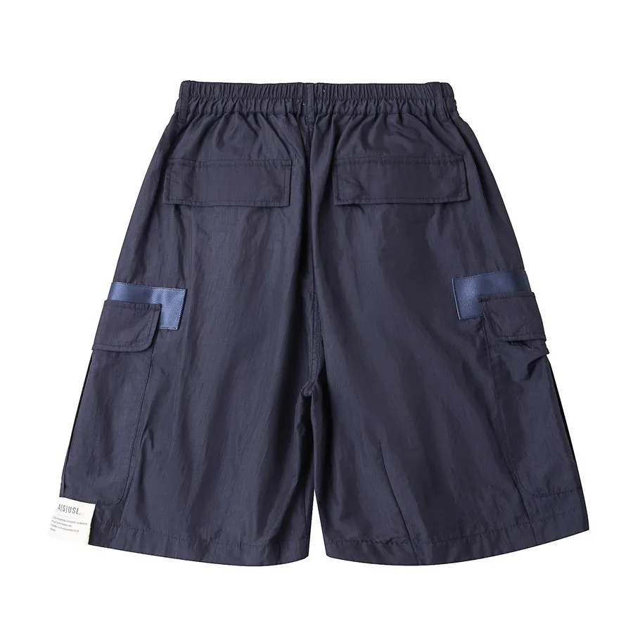 A[S]USL NYLON MILITARY BALLOON SHORTS-NAVY