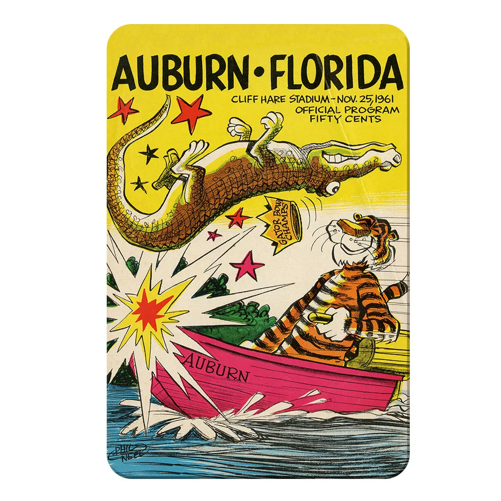 Auburn Tigers - Auburn vs Florida Official Program Cover 11.25.61