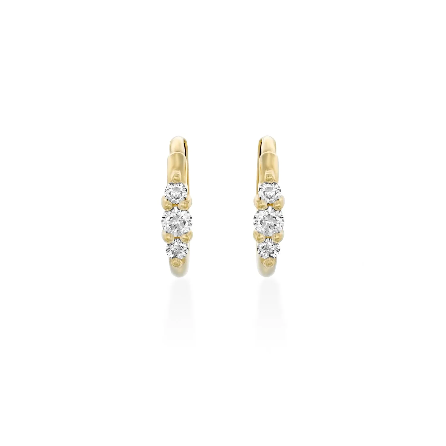 Audrey Medium Hoop White Diamonds