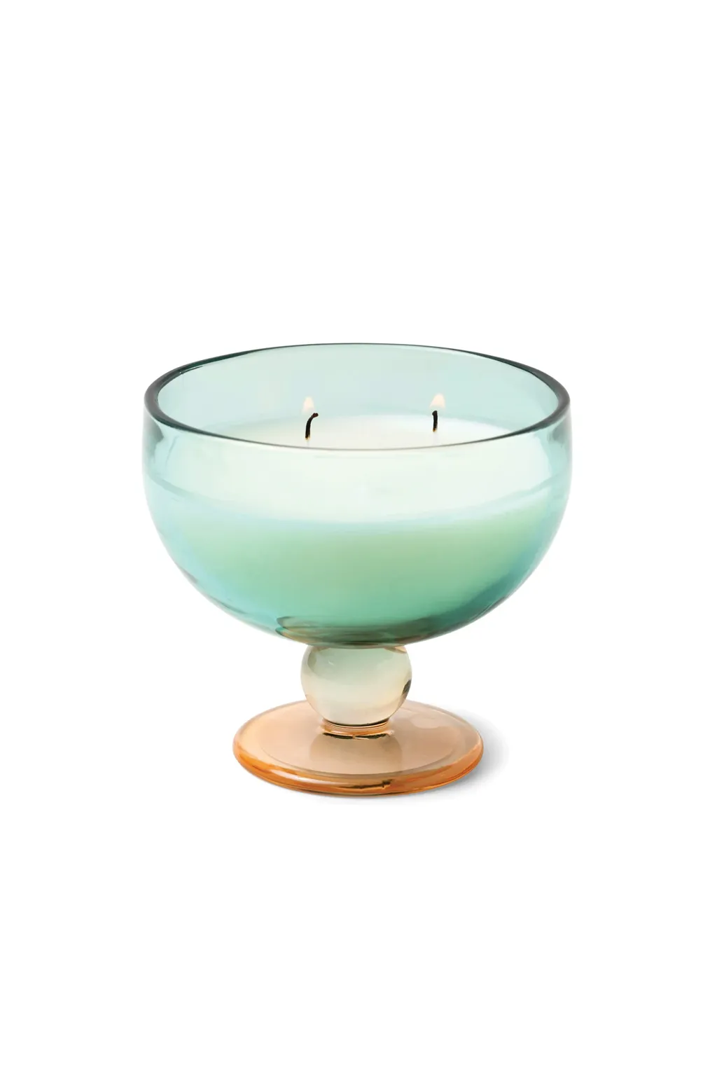 Aura 6oz Tinted Glass Goblet Candle