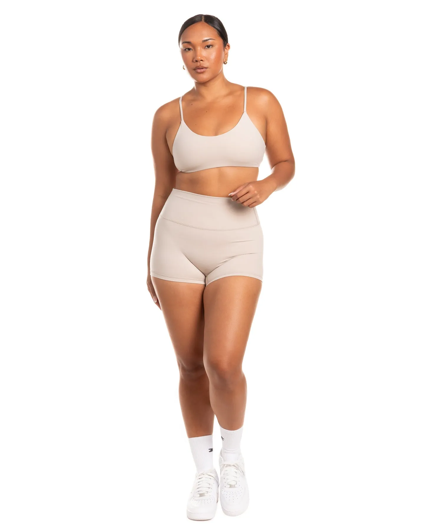 Aura SF Micro Shorts - Oat Latte