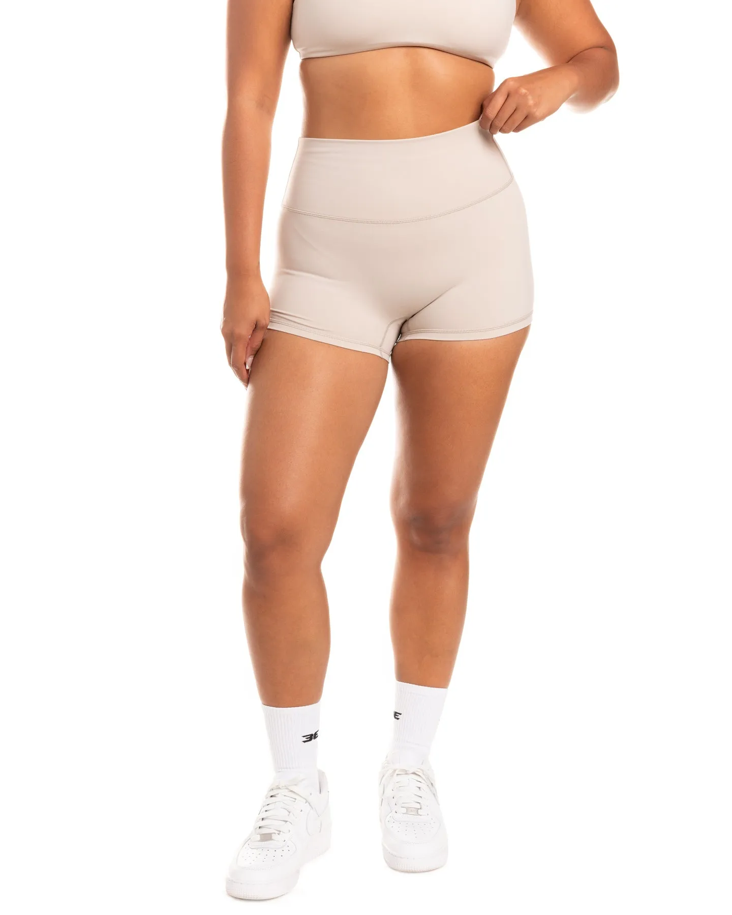 Aura SF Micro Shorts - Oat Latte