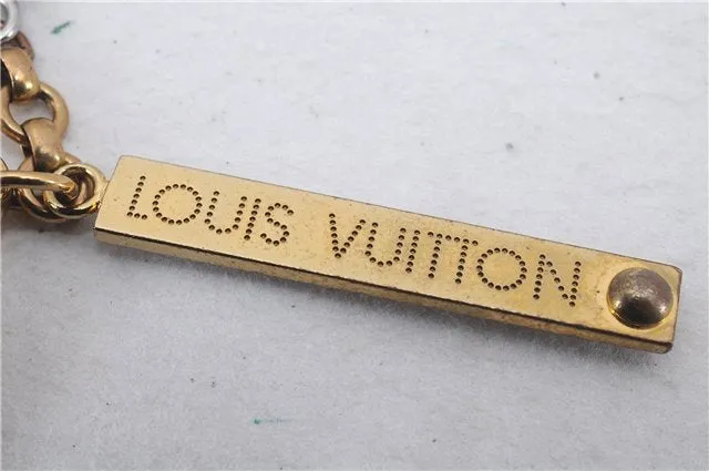 Auth Louis Vuitton Bag Bijoux De Sac Tapage Bag Charm M65090 Gold Silver 8010D