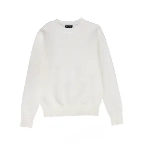 BAMBOO WHITE POINTELLE SWEATER [FINAL SALE]